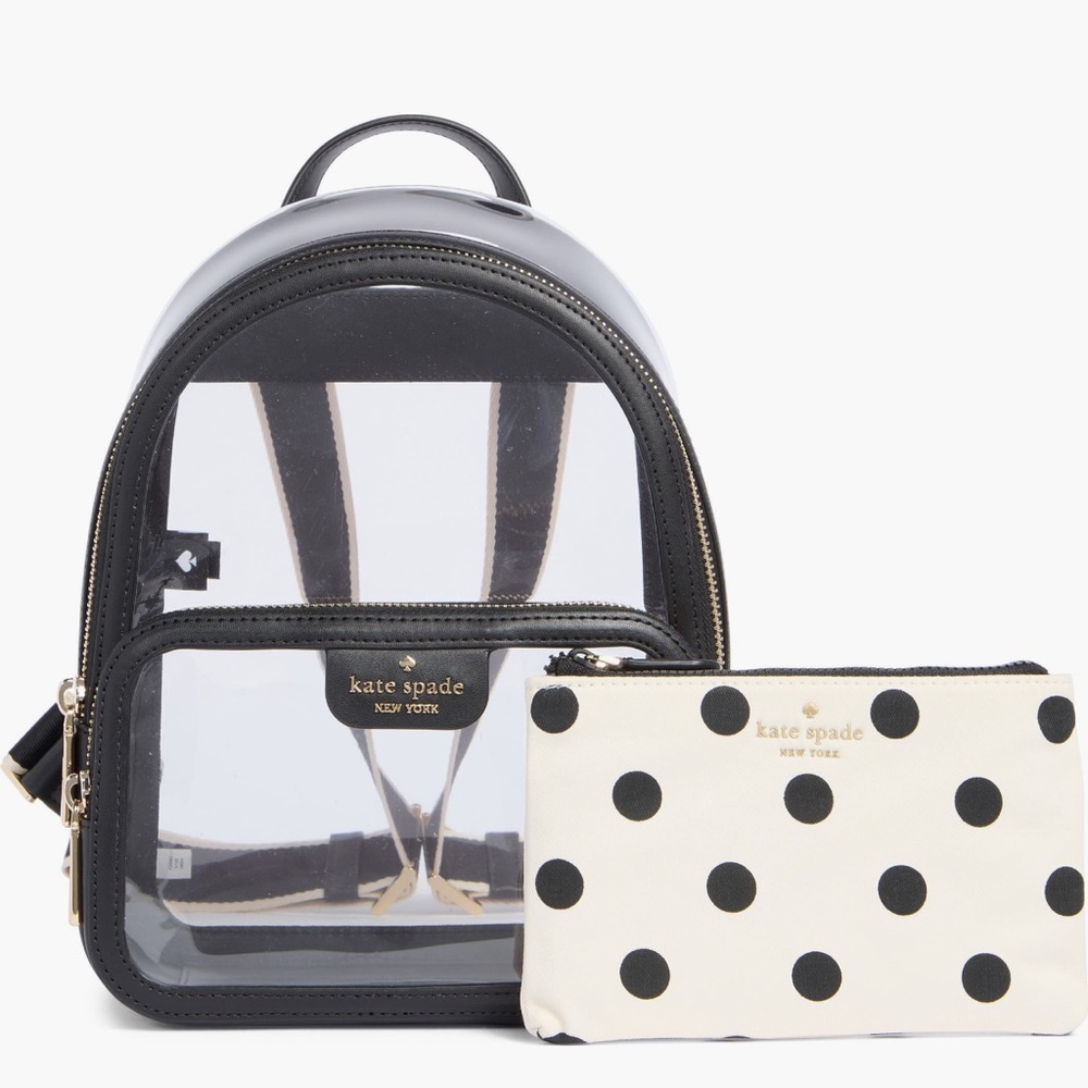♠️ Kate spade Clear Backpack W/Pouch - Picture 7 of 16